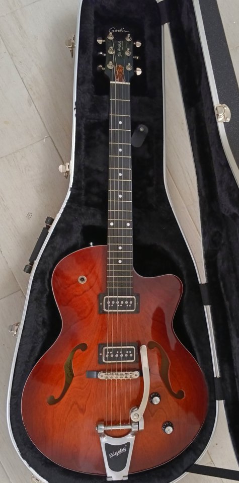 Cambio o vendo GODIN 5th Ave Uptown T-Armond Havana Burst