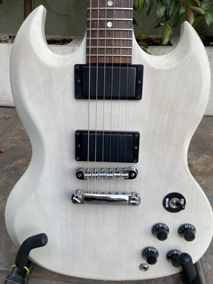 2013 Gibson SG SGJ Trans White - Rara