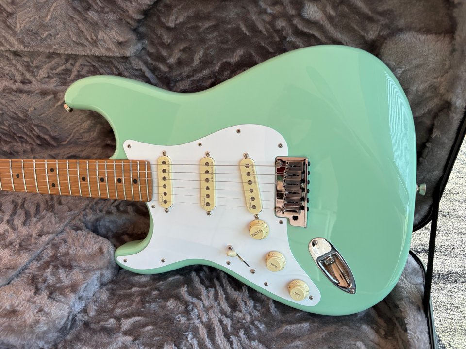 Fender Stratocaster Zurdo/a Mod Shop Surf Green