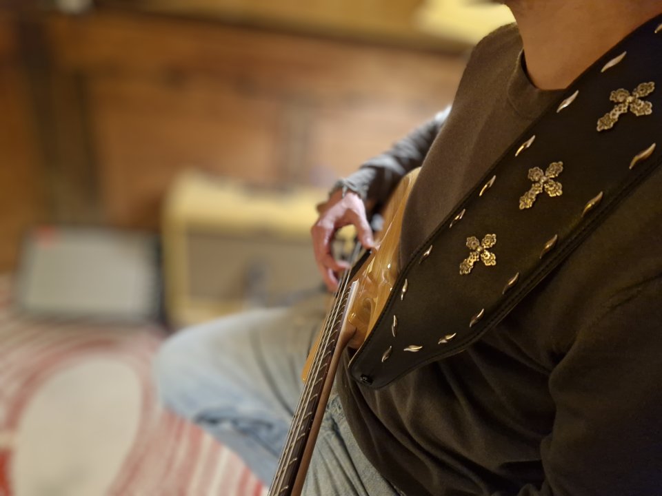 Correa Guitarra/Bajo Gothic Cross 10 cm