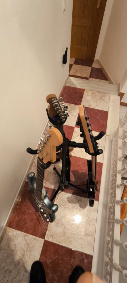 Soporte de guitarra triple