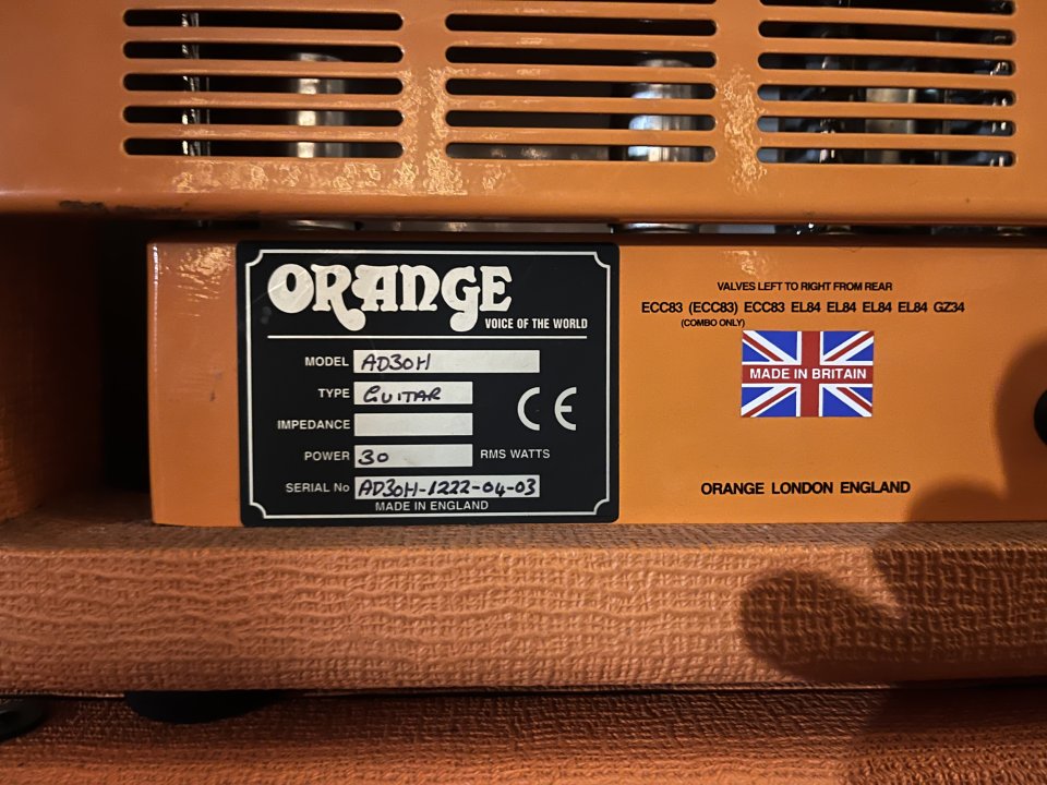 Orange AD30 Single Channel + Orange PPC212V de segunda mano · Foto 4 de 7 · A Coruña · 1250 €