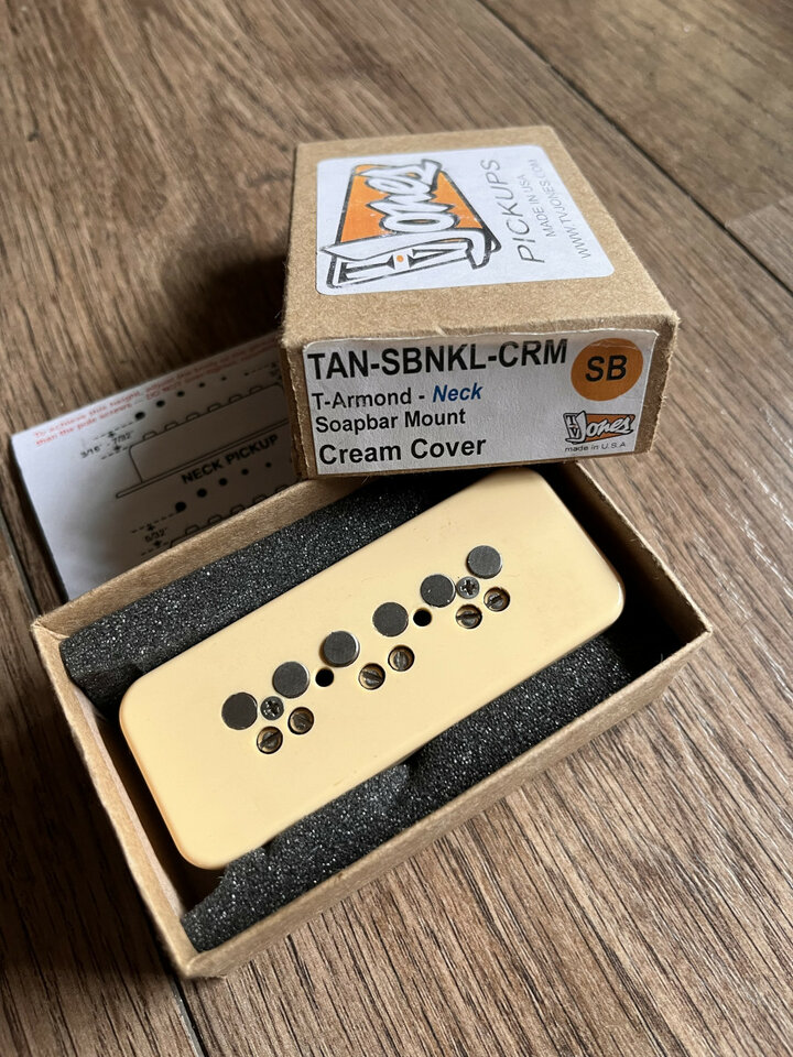 Pastillas TV Jones T-Armond con montura "soapbar" (P90)