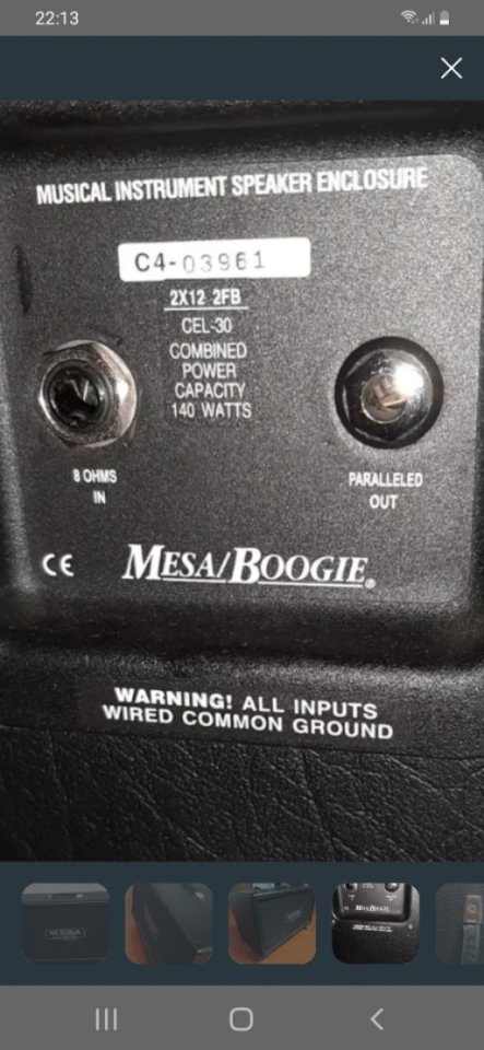 Pantalla Mesa boogie 140w de segunda mano · Foto 5 de 5 · Navarra · 700 €