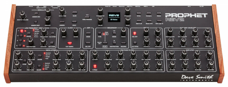 Sequential Prophet 10 Module, Prophet REV2-8 Module, Pro 3, Elektron Digitakt, Erica Synths HEXDRUM, V Collection 11