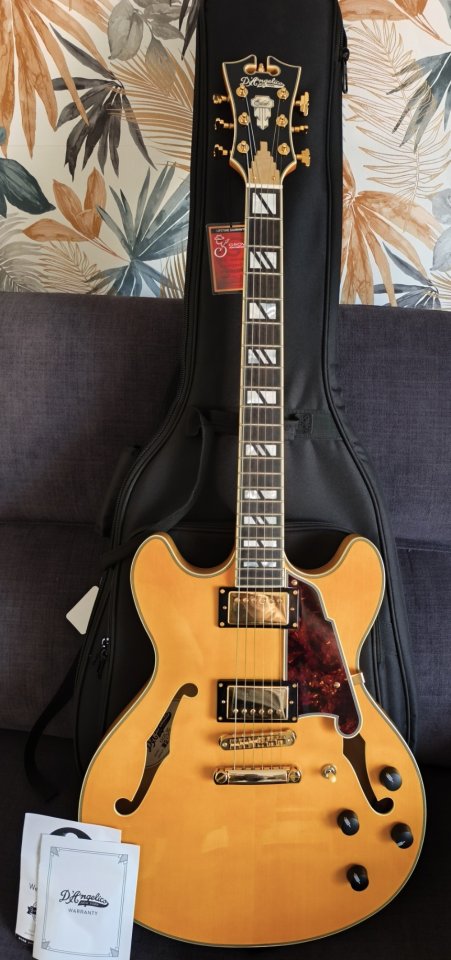 D'Angelico Excel DC Amber (Seymour Duncan / Grover) - ¡Reestreno! de segunda mano · Foto 1 de 10 · Granada · 990 €