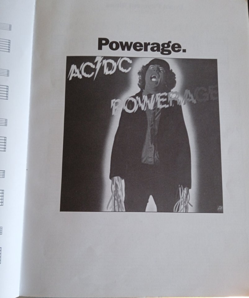 AC/DC FOR THOSE ABOUT TO ROCK-POWERAGE Classic guitarra libro tab 168 pags.