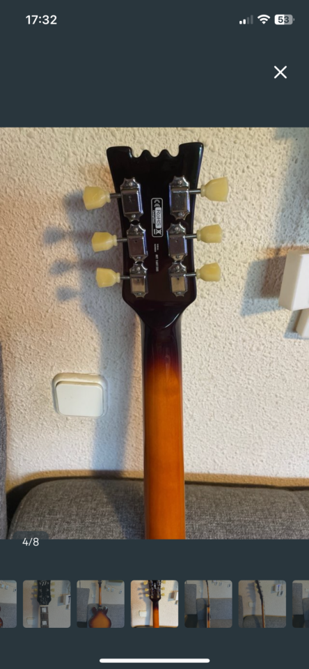 Guitarra Semi-Hollow CUSTOM 77 Needles & Pins de segunda mano · Foto 4 de 9 · Madrid · 990 €