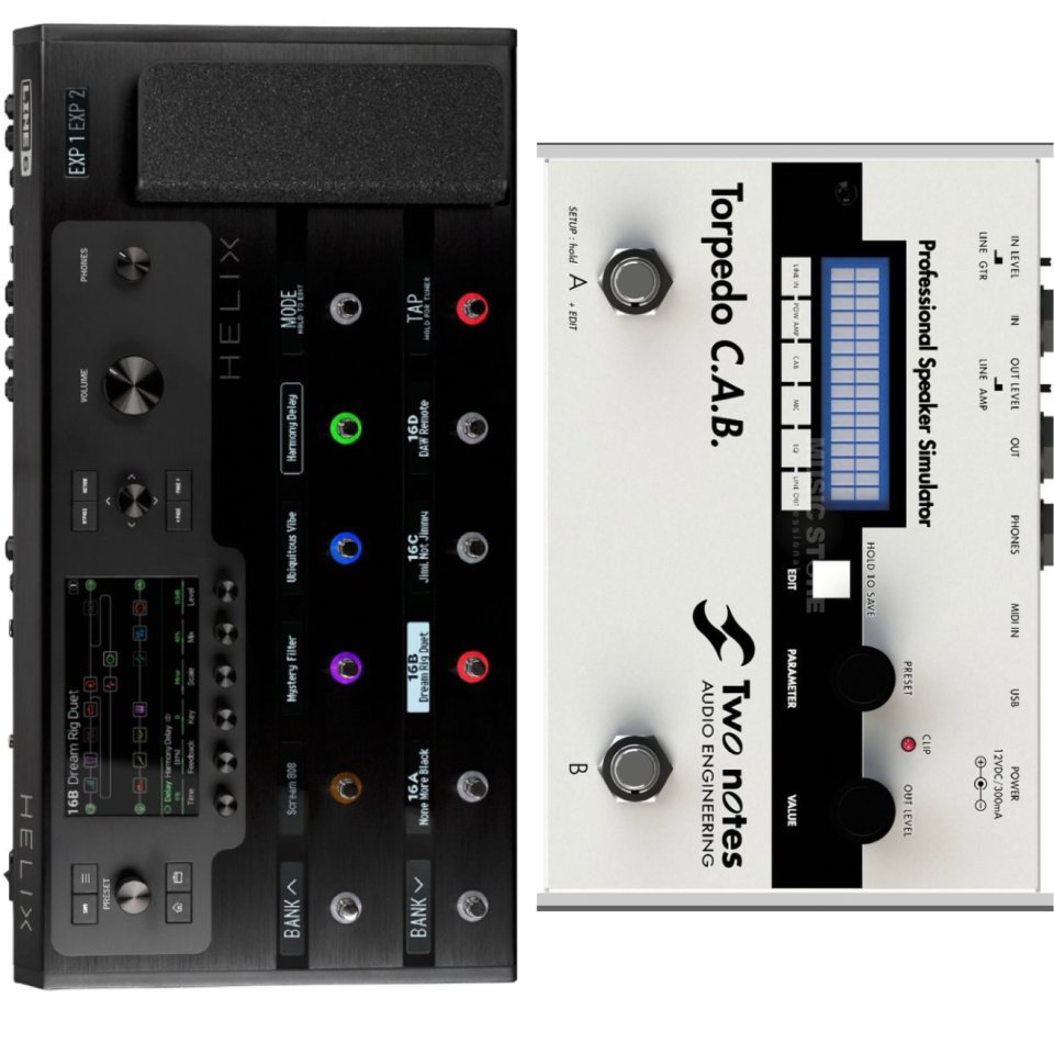 Helix floor + Two Notes Torpedo Cab de segunda mano · Madrid · 690 €