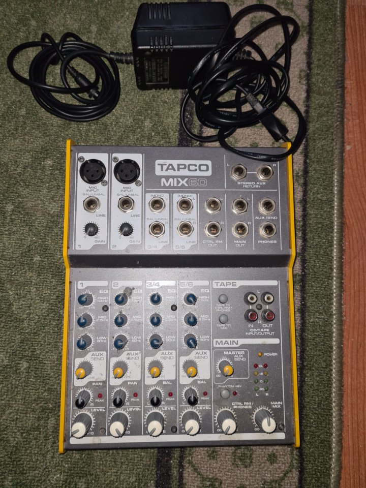 mesa de mezcla TAPCO Mix.60