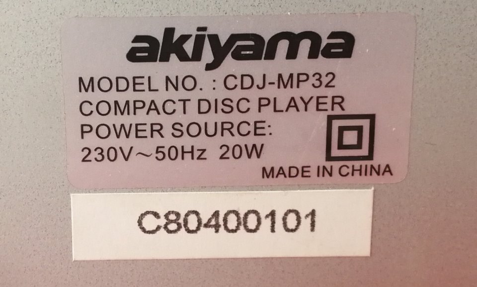 Akiyama CDJ-MP32 de segunda mano · Foto 6 de 7 · Girona · 95 €