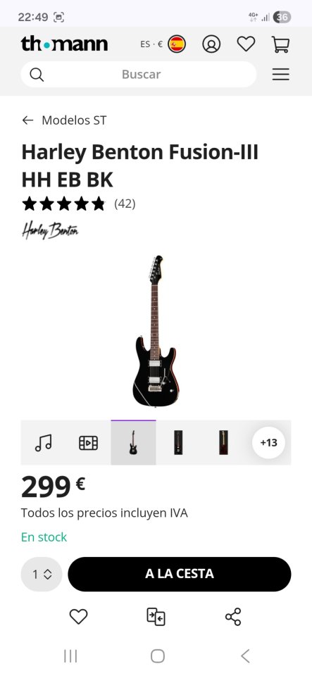 Harley Benton Fusion con Emegés