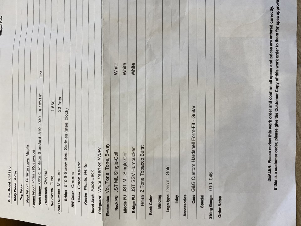 Suhr Classic S (2012)