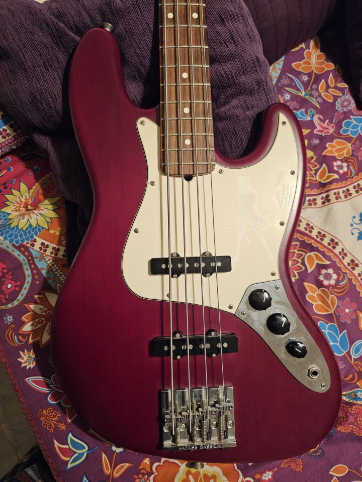 Fender Jazz Bass - Highway One 2007 Midnight Wine MADE IN USA