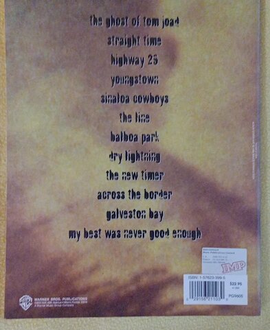 SPRINGSTEEN. THE GHOST OF TOM JOAD partituras