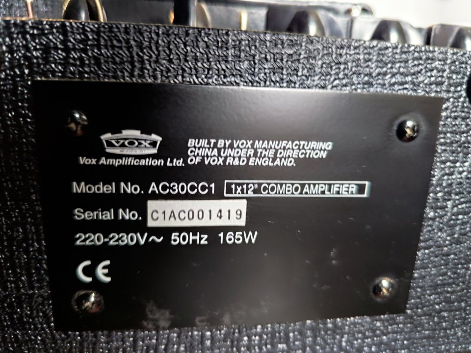 Vox ac30 CC1