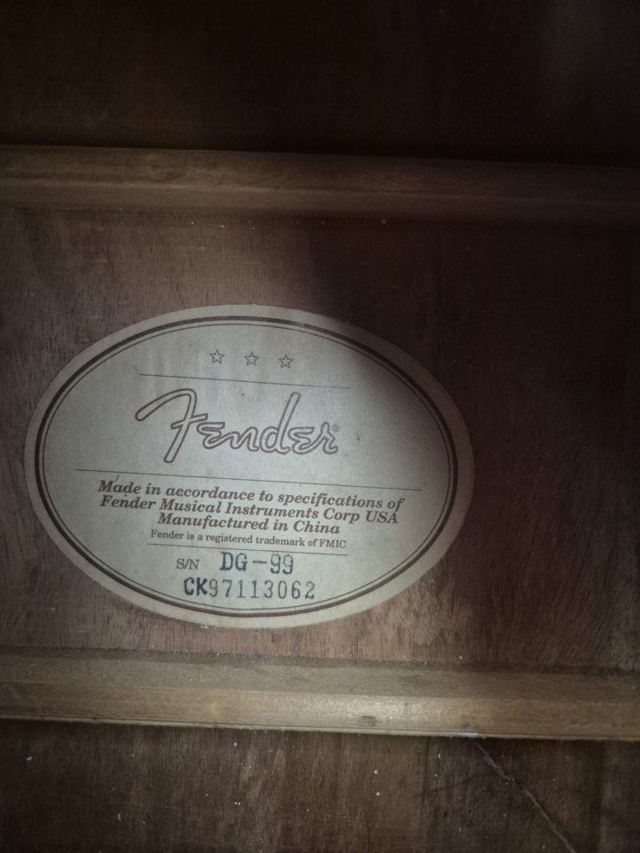Guitarra acústica Fender modelo DG-99