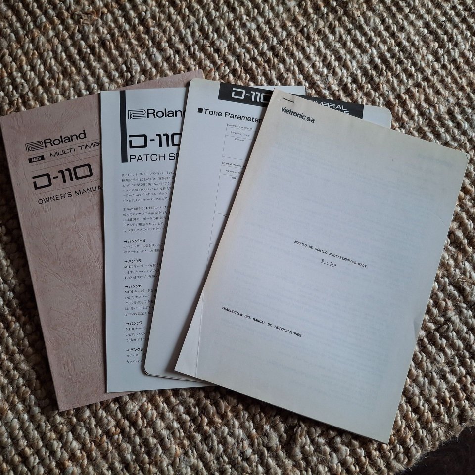 Documentación Roland D110