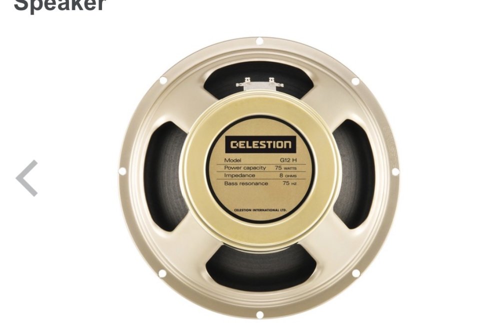 Celestion creamback g12h 75 .16 ohm