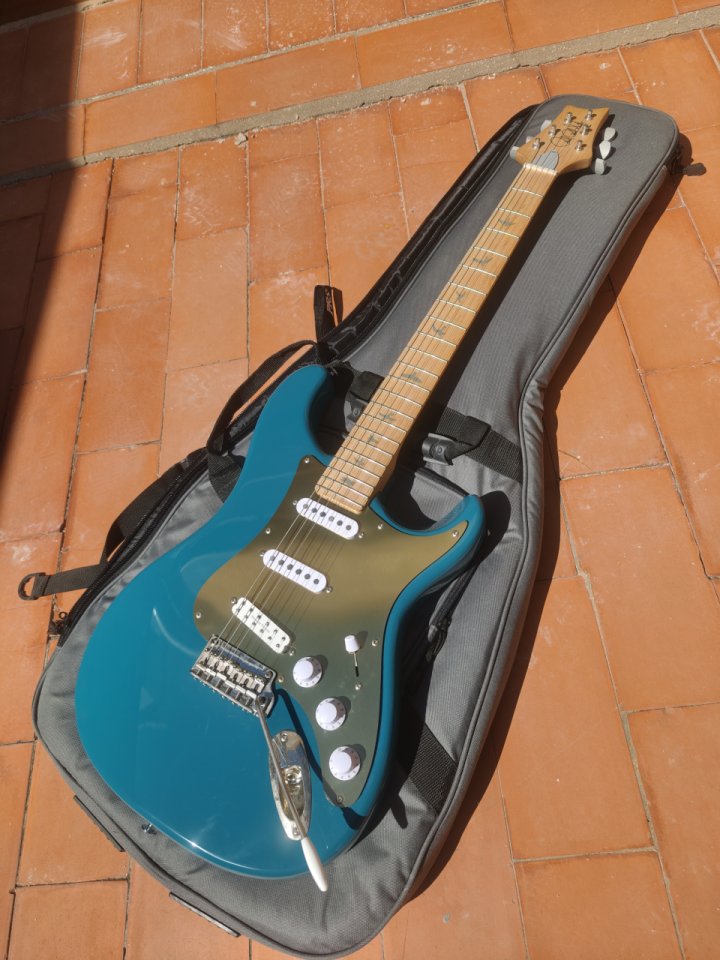 PRS SE Silver Sky Nylon Blue (Incl. funda+mejoras) de segunda mano · Foto 2 de 9 · Alicante · 700 €