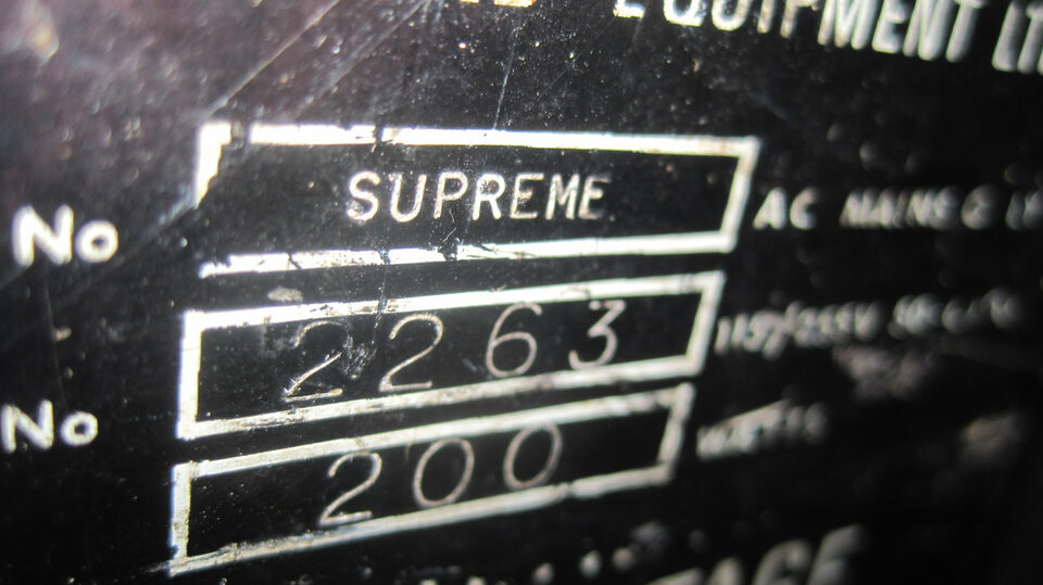 Cabezal Vox Supreme 200W vintage 60s de Los Archiduques