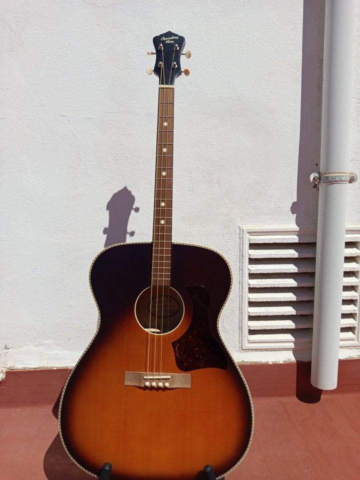 Guitarra tenor acústica Recording King ROST-7-TS, perteneciente a la serie Dirty 30’s. Precioso acabado Sunburst de segunda mano · Foto 2 de 6 · Valencia · 150 €