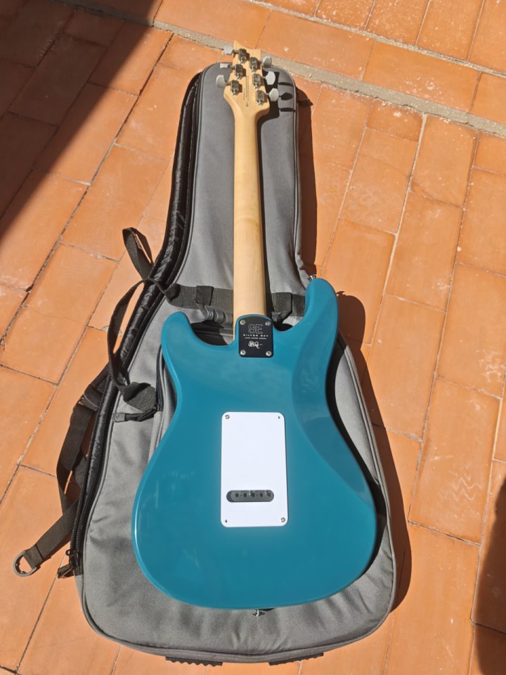 PRS SE Silver Sky Nylon Blue (Incl. funda+mejoras) de segunda mano · Foto 7 de 9 · Alicante · 700 €