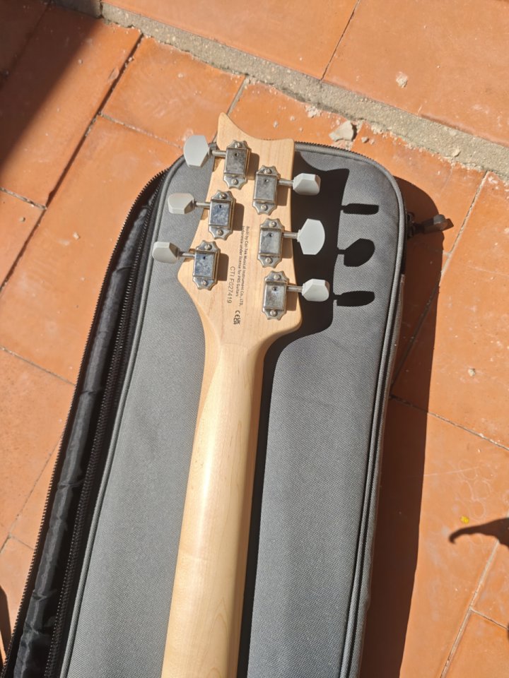 PRS SE Silver Sky Nylon Blue (Incl. funda+mejoras) de segunda mano · Foto 8 de 9 · Alicante · 700 €