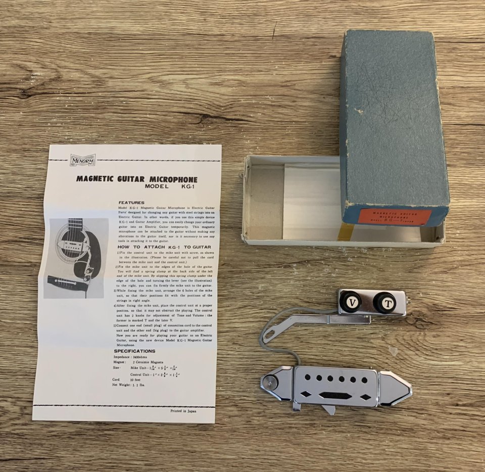 Pastilla vintage japonesa (1960) nueva para guitarra acustica KG1