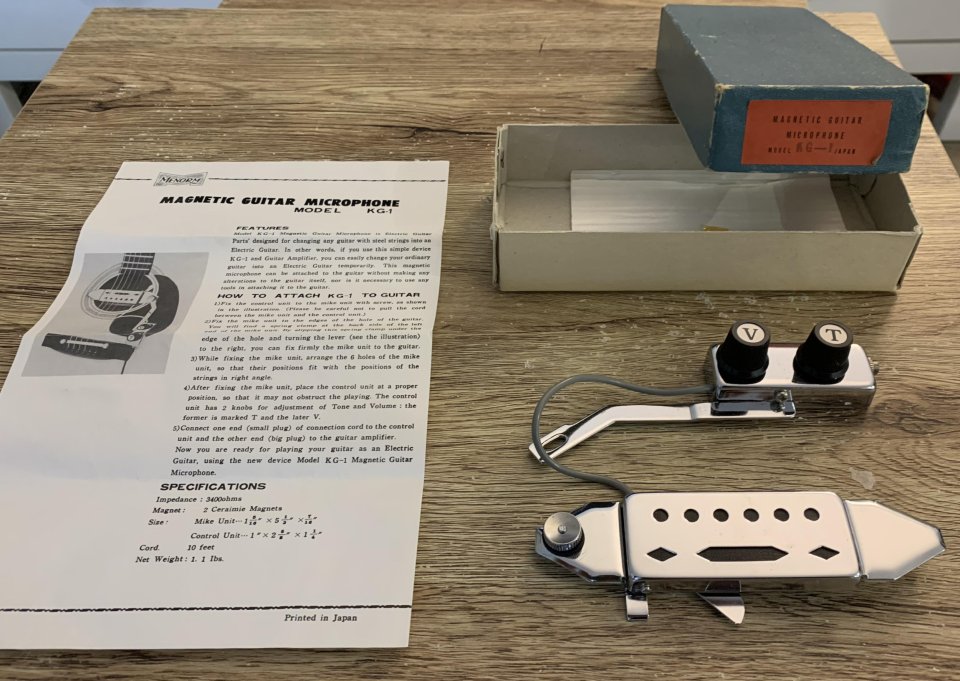 Pastilla vintage japonesa (1960) nueva para guitarra acustica KG1