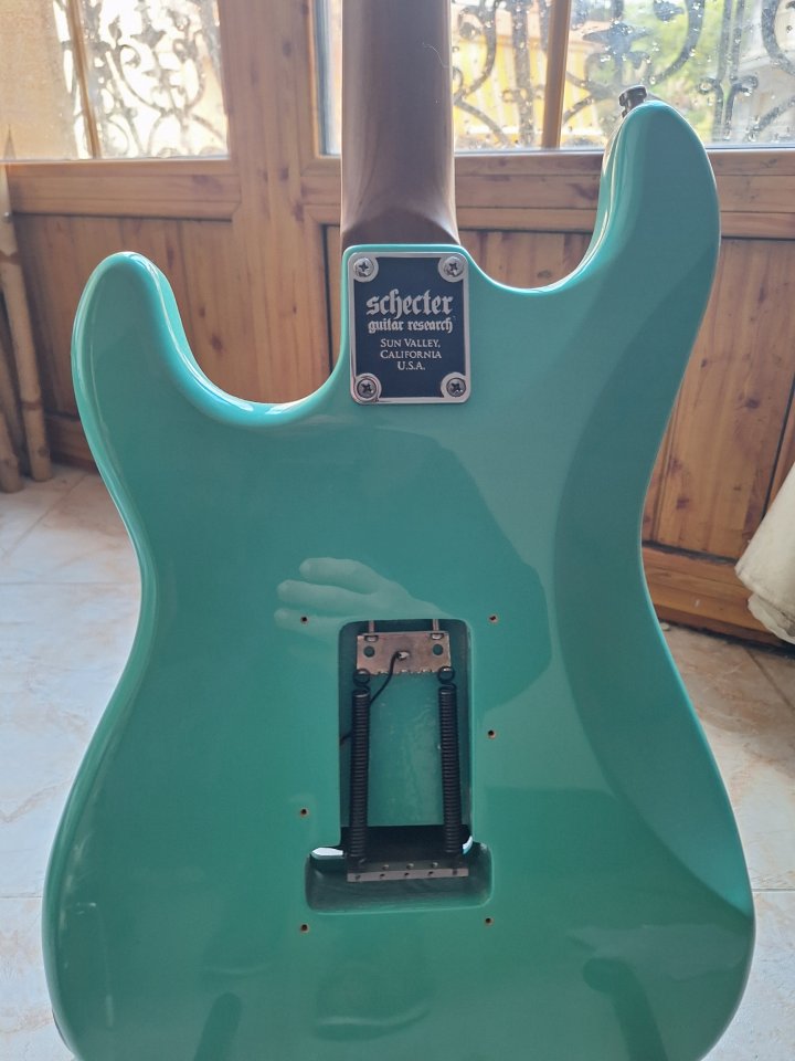 Schecter nick johnston con Vegatrem y pastillas Barna