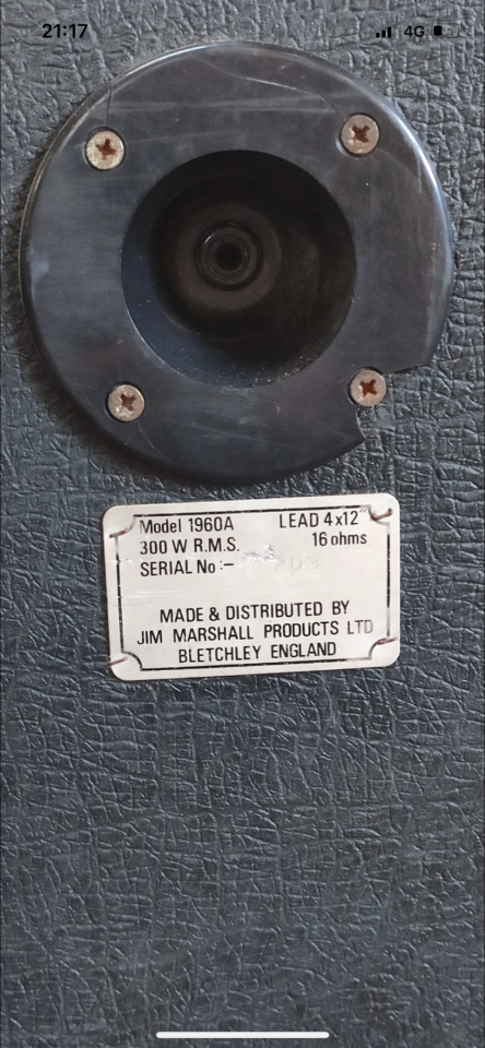 Pantalla Marshall JCM800 1982 de segunda mano · Foto 3 de 4 · Barcelona · 400 €