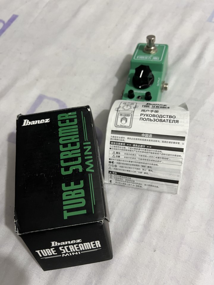 Mini TubeScreamer + alimentación y extras