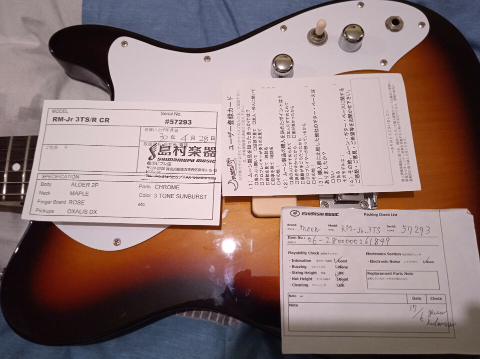 2020 Moon Reggae Master Junior o Jr. con pastillas P-90's  Made in Japan