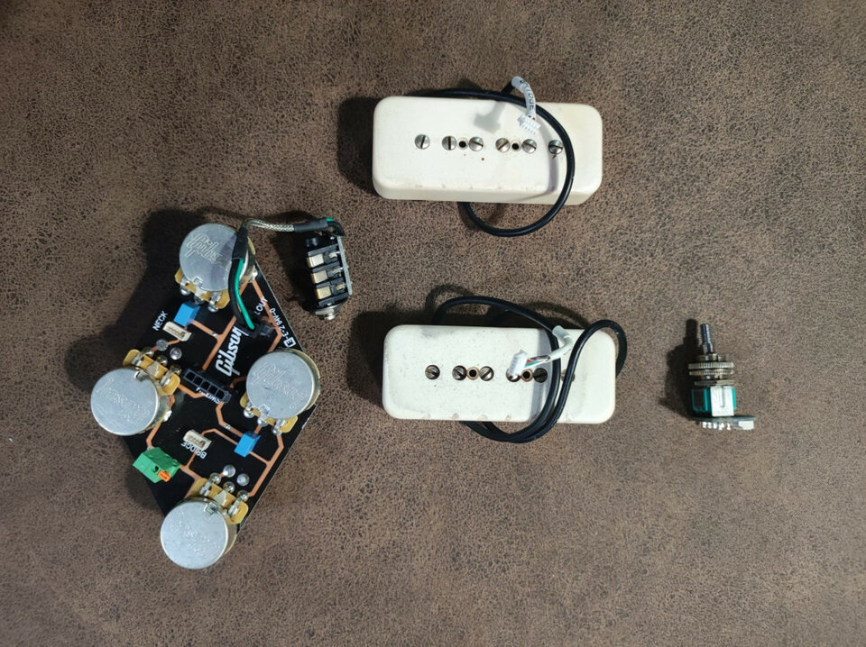 Gibson P90s Soapbar y placa