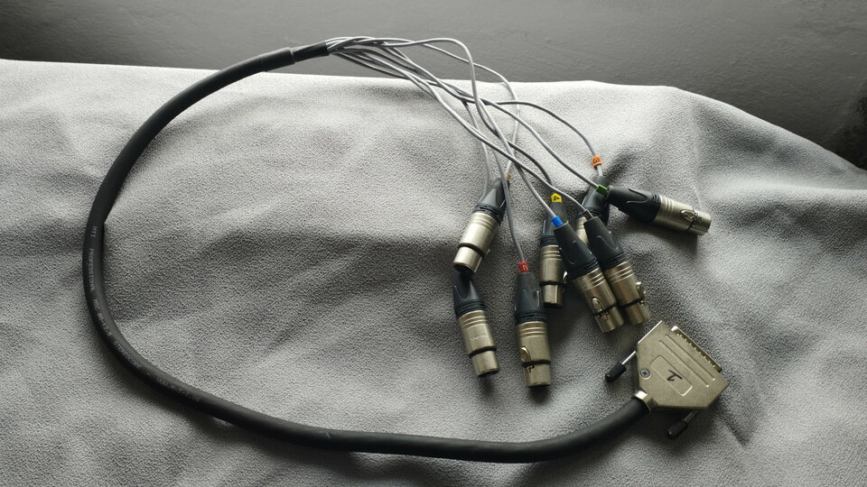 Vendo cableado de estudio de grabación, DSub25 - XLR - Jack - PATCHBAYS