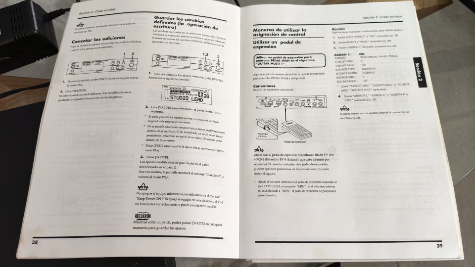Multiefectos Boss VF-1  24 bit