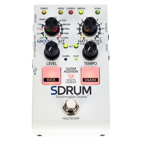 pedal guitarra Digitech SDRUM Strummable Drums