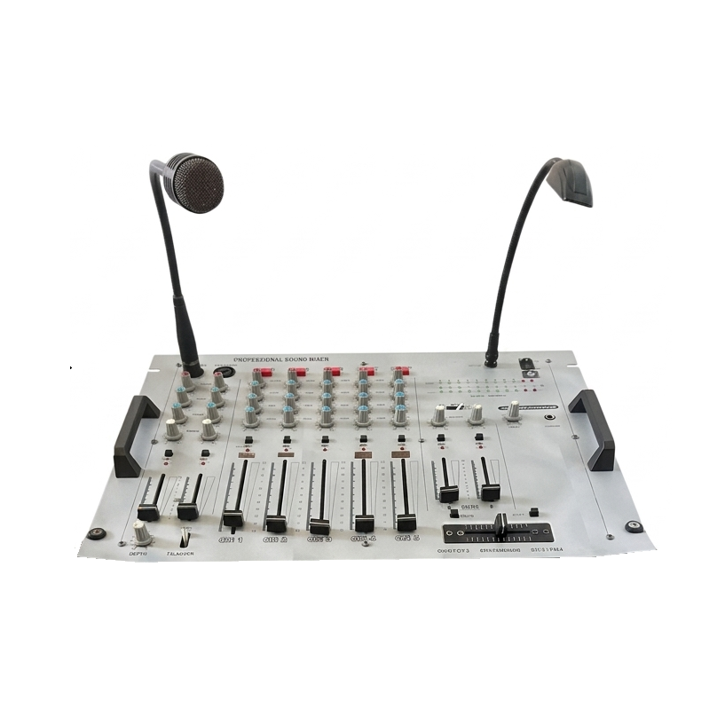 Mesa de Mezclas DJ Rack 12 canales estéreo con Micrófono y Lámpara de segunda mano · Foto 1 de 7 · Cantabria · 355 €