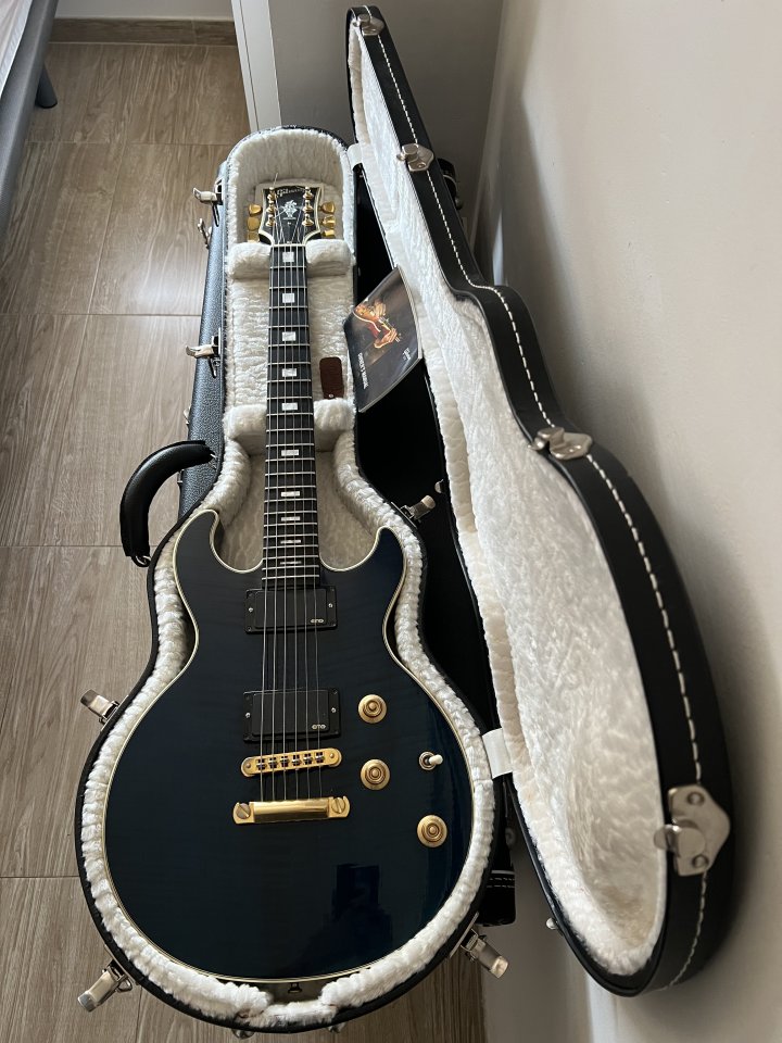 Cambio Gibson Longhorn Trans Blue de 2008