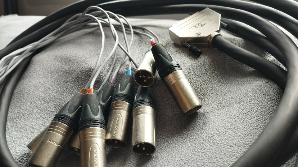 Vendo cableado de estudio de grabación, DSub25 - XLR - Jack - PATCHBAYS