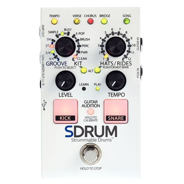 pedal guitarra Digitech SDRUM Strummable Drums