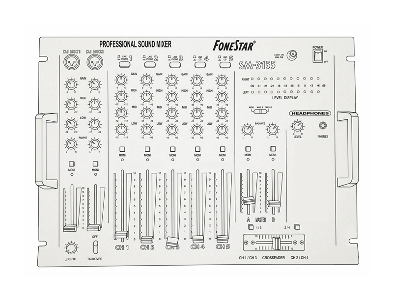 Mesa de Mezclas DJ Rack 12 canales estéreo con Micrófono y Lámpara de segunda mano · Foto 3 de 7 · Cantabria · 355 €