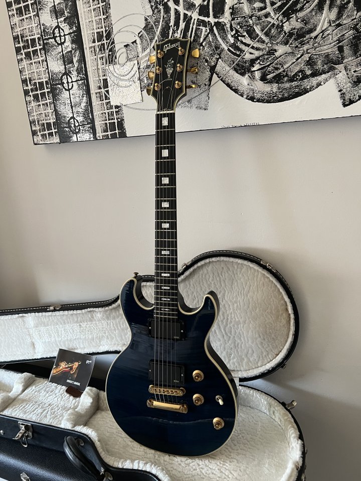 Cambio Gibson Longhorn Trans Blue de 2008