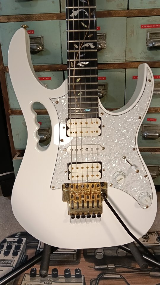 Ibanez JEM7VP-WH Steve Vai Signature + Gigbag