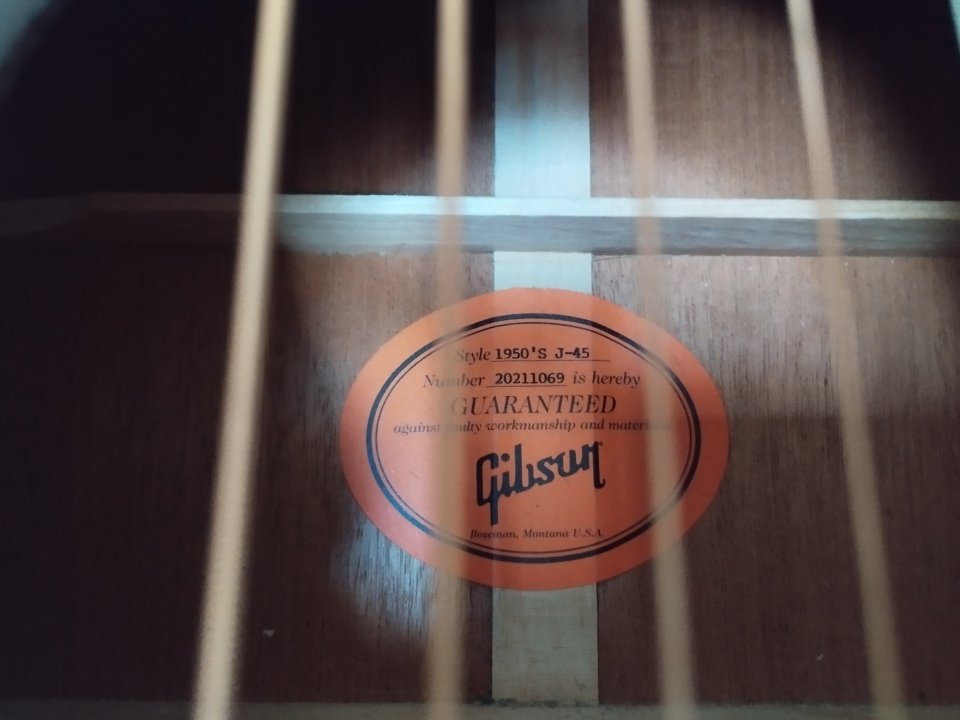 Gibson 50's J-45 Vintage Sunburst de segunda mano · Foto 9 de 10 · Barcelona · 2200 €