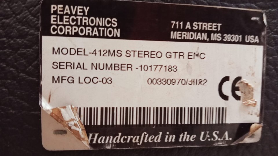 Vendo Amplificador de Guitarra Peavey 5150 con pantalla peavey