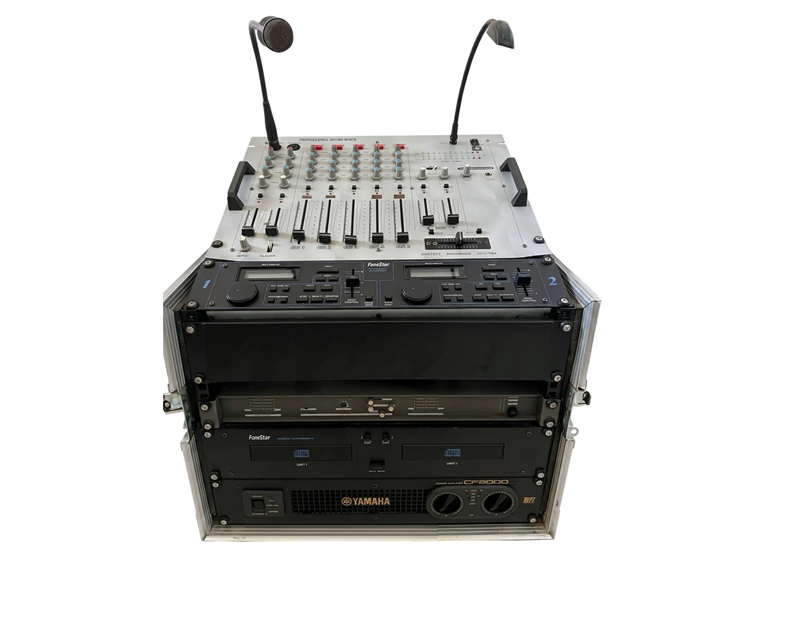 Mesa de Mezclas DJ Rack 12 canales estéreo con Micrófono y Lámpara de segunda mano · Foto 7 de 7 · Cantabria · 355 €