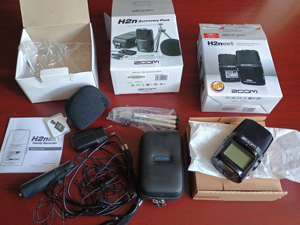 grabador zoom h2 next y pack accesorios