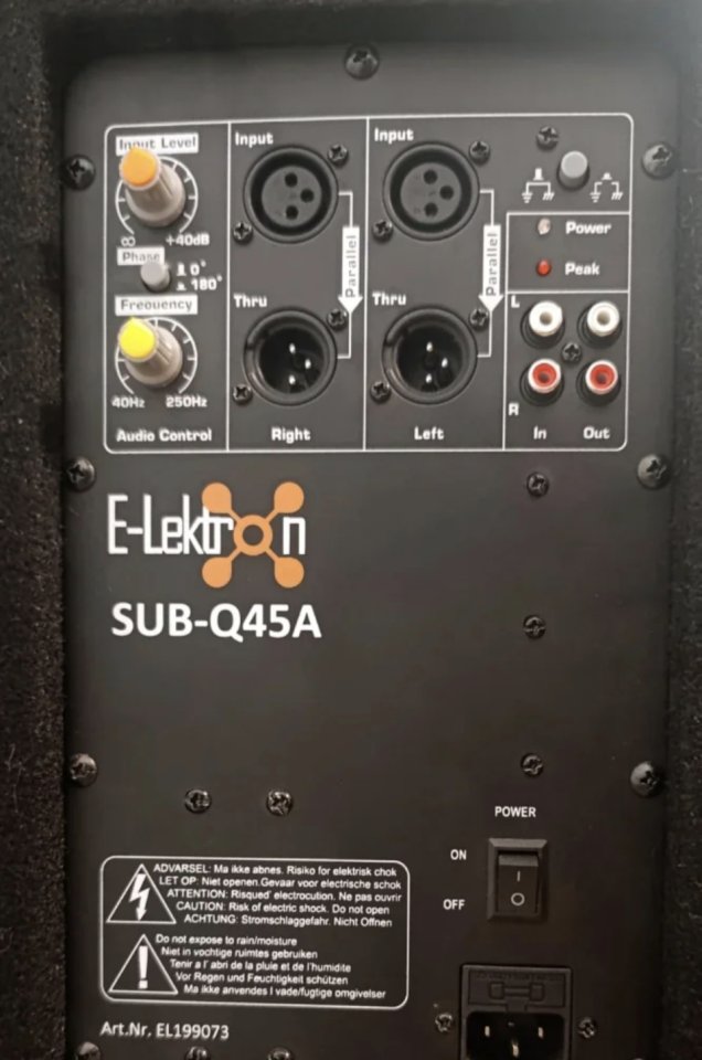 Subgrave activo 18" 500w Elektron Sub-Q45A de segunda mano · Foto 3 de 4 · Teruel · 250 €